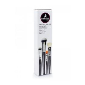 Nascita 4’lü NASBRUSHSET51 Pro Kapatıcı Makyaj Fırça Seti