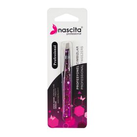 Nascita 66 Yan Ağız Pembe Simli Cımbız