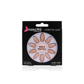 Nascita Matte French Nails Stiletto Takma Tırnak