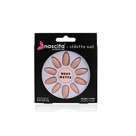 Nascita Matte French Nails Stiletto Takma Tırnak
