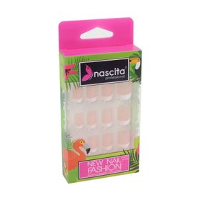 Nascita NASNAIL00032 24'lü Beyaz Doğal French Takma Tırnak