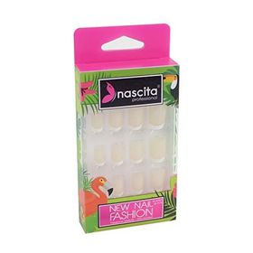 Nascita NASNAIL00032 24'lü Beyaz Doğal French Takma Tırnak