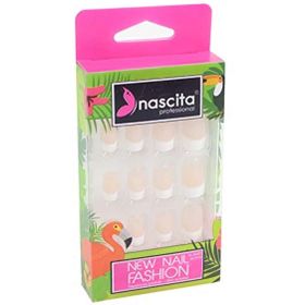 Nascita NASNAIL00036 Beyaz Doğal French 24'lü Takma Tırnak