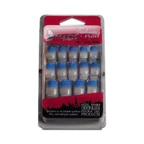 Nascita NASNAIL00111 Gece Mavisi Ombre Simli Takma Tırnak