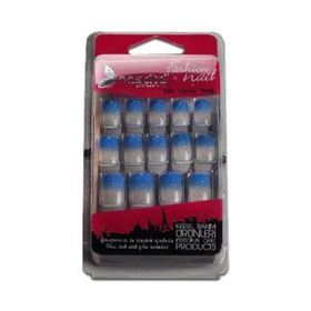 Nascita NASNAIL00111 Gece Mavisi Ombre Simli Takma Tırnak
