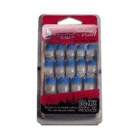 Nascita NASNAIL00111 Gece Mavisi Ombre Simli Takma Tırnak