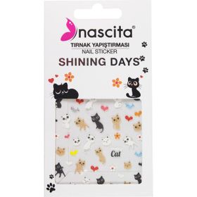 Nascita No:24 Pretty Cat Tırnak Stickeri
