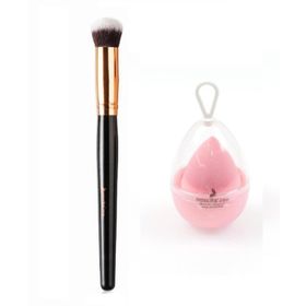 Nascita Oval Yapılı Kapatıcı Fırçası + Pembe Kutulu Yumurta Sünger