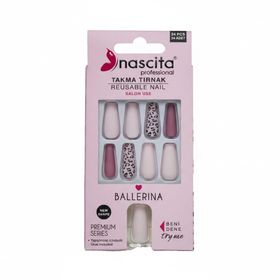 Nascita Pembe Leopar 24'lü Takma Tırnak
