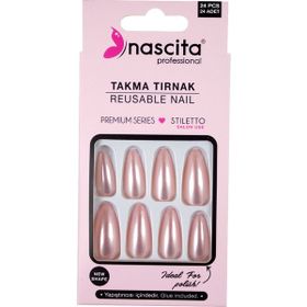 Nascita Pink Pearl 24'lü Takma Tırnak