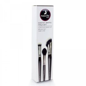 Nascita Pro NASBRUSHSET50 3'lü Kontür Makyaj Fırça Seti