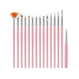 Nascita Set005 15'li Pembe Tırnak Fırça Seti