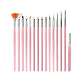 Nascita Set005 15'li Pembe Tırnak Fırça Seti