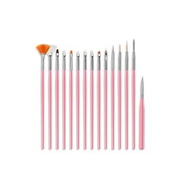 Nascita Set005 15'li Pembe Tırnak Fırça Seti
