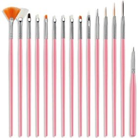 Nascita Set005 15'li Pembe Tırnak Fırça Seti
