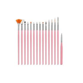 Nascita Set005 15'li Pembe Tırnak Fırça Seti