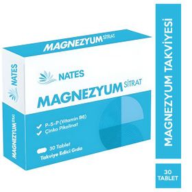 Nates Magnezyum Sitrat 30 Tablet