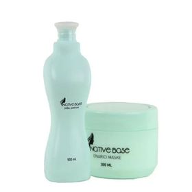 Native Base 500 ML Doğal Şampuan+300 ML Onarıcı Maske