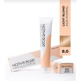 Native Base 8.0 Açık Kumral 100 ml Saç Boyası