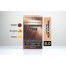 Native Base 8.0 Açık Kumral Ev Kiti Saç Boyası