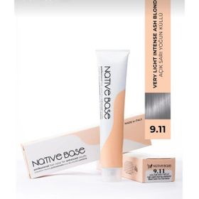 Native Base 9.11 Açık Sarı Yoğun Küllü 100 ml Saç Boyası