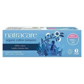 Natracare 20 Adet Super Plus Cotton Tampons