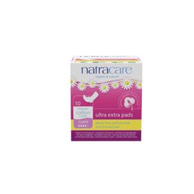 Natracare Ultra Ekstra Kanatlı Süper Ped 10lu