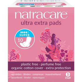 Natracare Ultra Ekstra Kanatlı Süper Ped 10lu