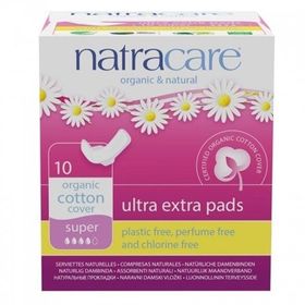 Natracare Ultra Ekstra Kanatlı Süper Ped 10lu