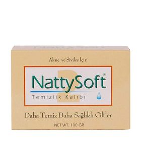Nattysoft Akne ve Sivilce İçin 100 gr Temizleme Kalıbı