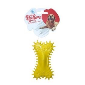 Natura 11 cm Plastik Pati Desen Dikenli Kemik Köpek Oyuncak