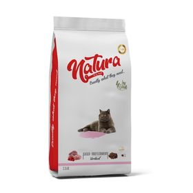 Natura 2 kg Tavuklu Hindili ve Yaban Mersinli Kısırlaştırılmış Kedi Maması