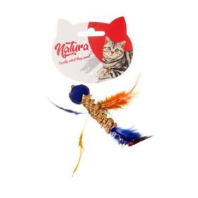 Natura 45 cm Dental Tüylü Kuş Kedi Olta Oyuncağı