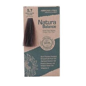 Natura Balance 5.7 Buzlu Kahve Organik Krem 60 ml Saç Boyası
