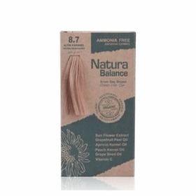 Natura Balance 8.7 Altın Karamel Organik Krem Saç Boyası