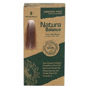 Natura Balance 9 Çok Açık Kumral Organik Krem Saç Boyası