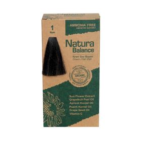 Natura Balance Krem 1 Siyah Organik Saç Boyası