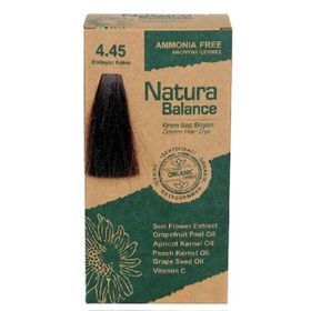 Natura Balance Krem 4.45 Etkileyici Kahve Organik 60 ml Saç Boyası