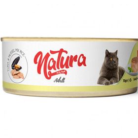 Natura Jöle İçinde Ton Balıklı ve Midyeli 70 gr Yetişkin Kedi Konservesi