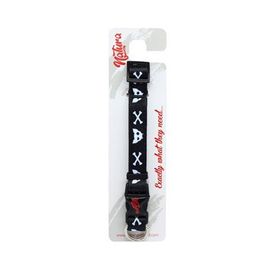 Natura Kırmızı 25-35 cm Yetişkin Köpekler İçin Kuru Kafa Desenli Boyun Tasması