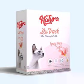 Natura Less Track Bahar Kokulu Topaklaşan 10 L Kedi Kumu