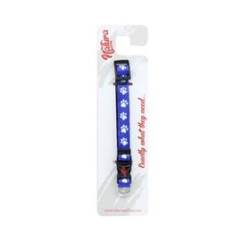 Natura Mavi 20-30 cm Yetişkin Köpekler İçin Pati Desenli Boyun Tasması