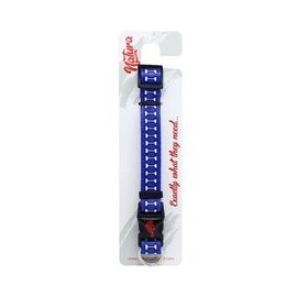 Natura Mavi 25-35 cm Yetişkin Köpekler İçin Kemik Desenli Boyun Tasması