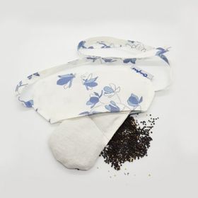 Natura Mavi Çicek Desenli NeoComfort Kanola Tohumlu bebek Göz Bandı