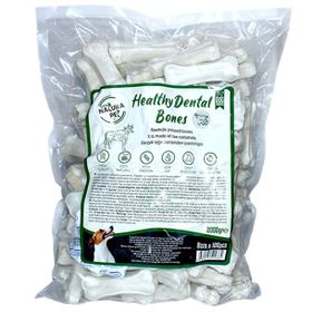 Natura Pet 100x2000 gr Healty Dental Bones Beyaz Pres Köpek Kemiği