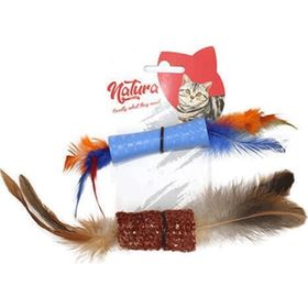 Natura Plastik ve Koçan İkili Kedi Diş Kaşıma Oyuncağı