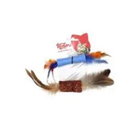 Natura Plastik ve Mısır Koçanı Karışık Renkli 22-26 cm Kedi Diş Kaşıma Oyuncağı