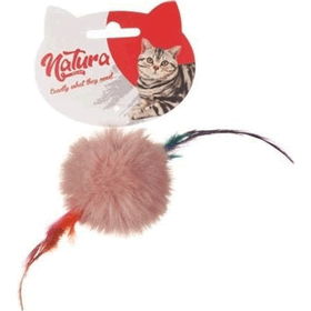 Natura PTC-003 Tüylü Peluş Top 20 cm Kedi Oyuncağı