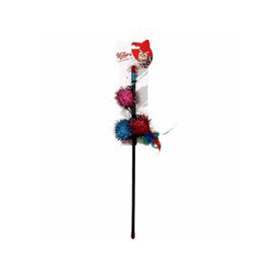 Natura Ptc-034 45 cm Üçlü Parlak Top Kedi Olta Oyuncak