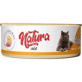 Natura Tavuk Filetolu ve Peynirli 70 gr Yetişkin Kedi Konservesi